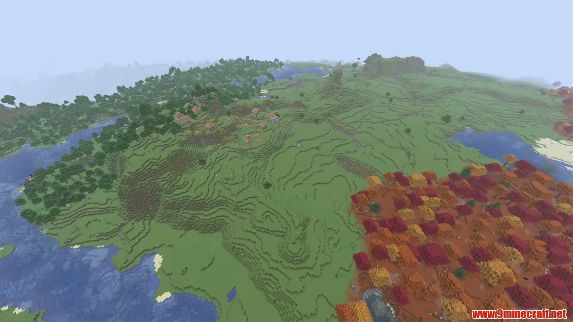 Triple Village Flat Dappled Plains Valley - Minecraft 26.3 Seed -2071092601429184301 View 3