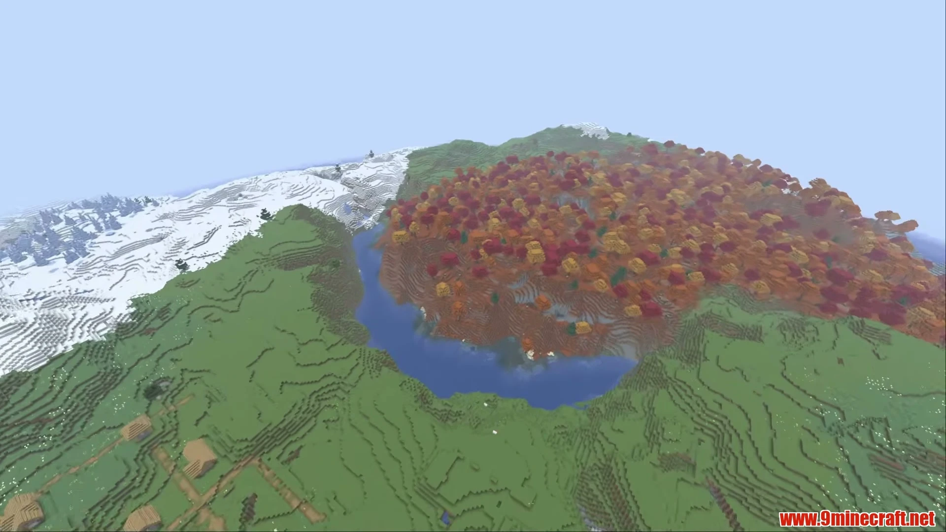 Triple Dappled Forest Village & Dual Dungeons - Minecraft 26.3 Seed -4227634870293935746 View 2