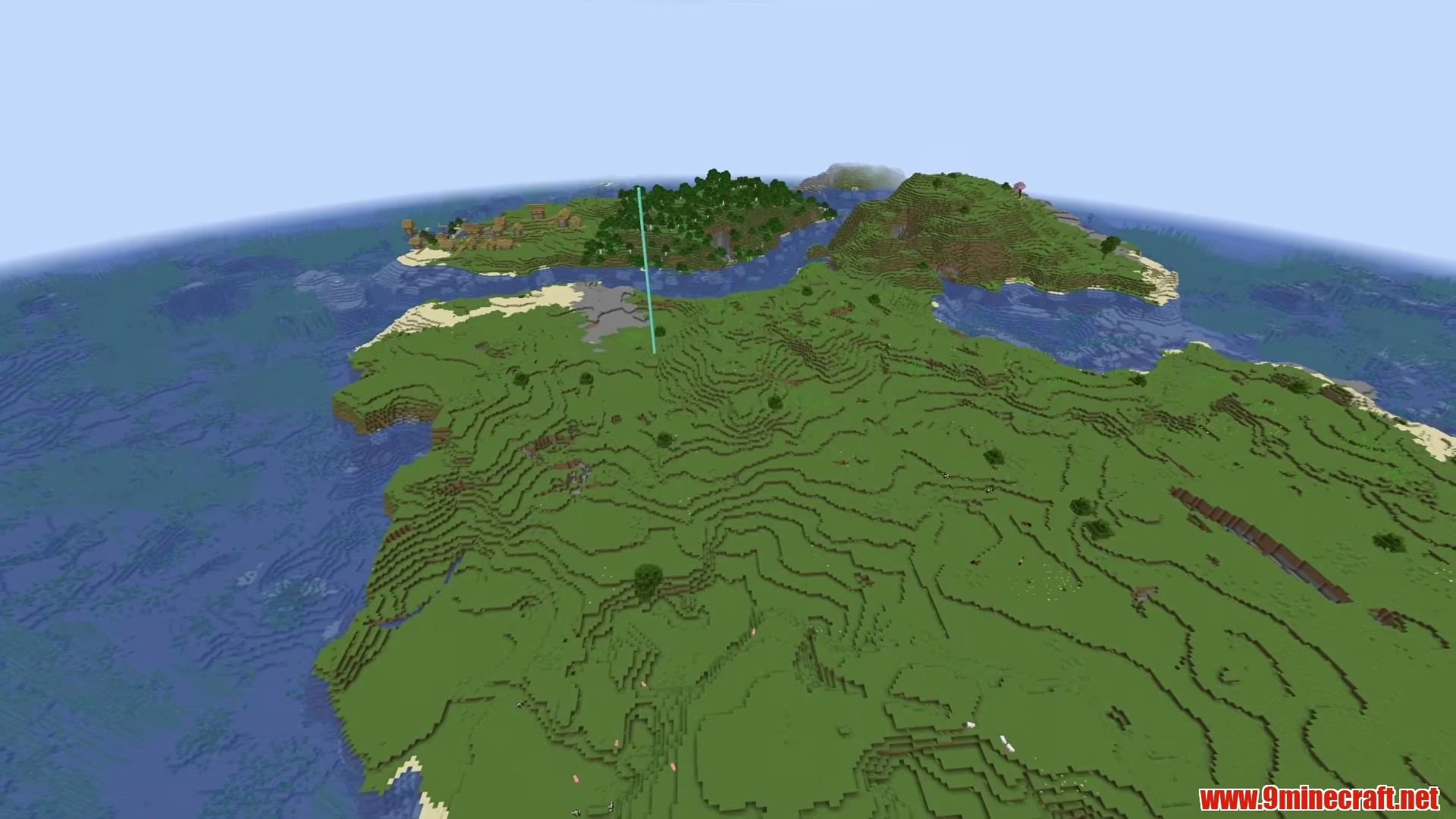 Plains Village Oasis Survival Island - Minecraft 26.3 Seed 9010407858236494543 View 3