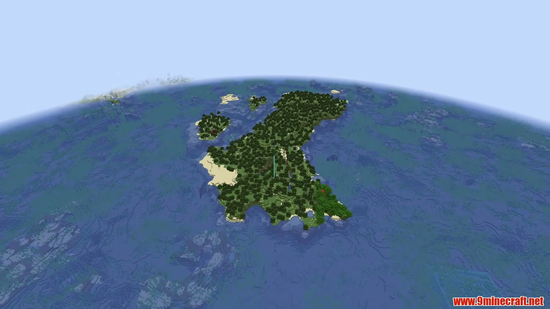 Subterranean Lush Cavern & Ocean Hollow Island - Minecraft 26.3 Seed 562951009426890 View 3