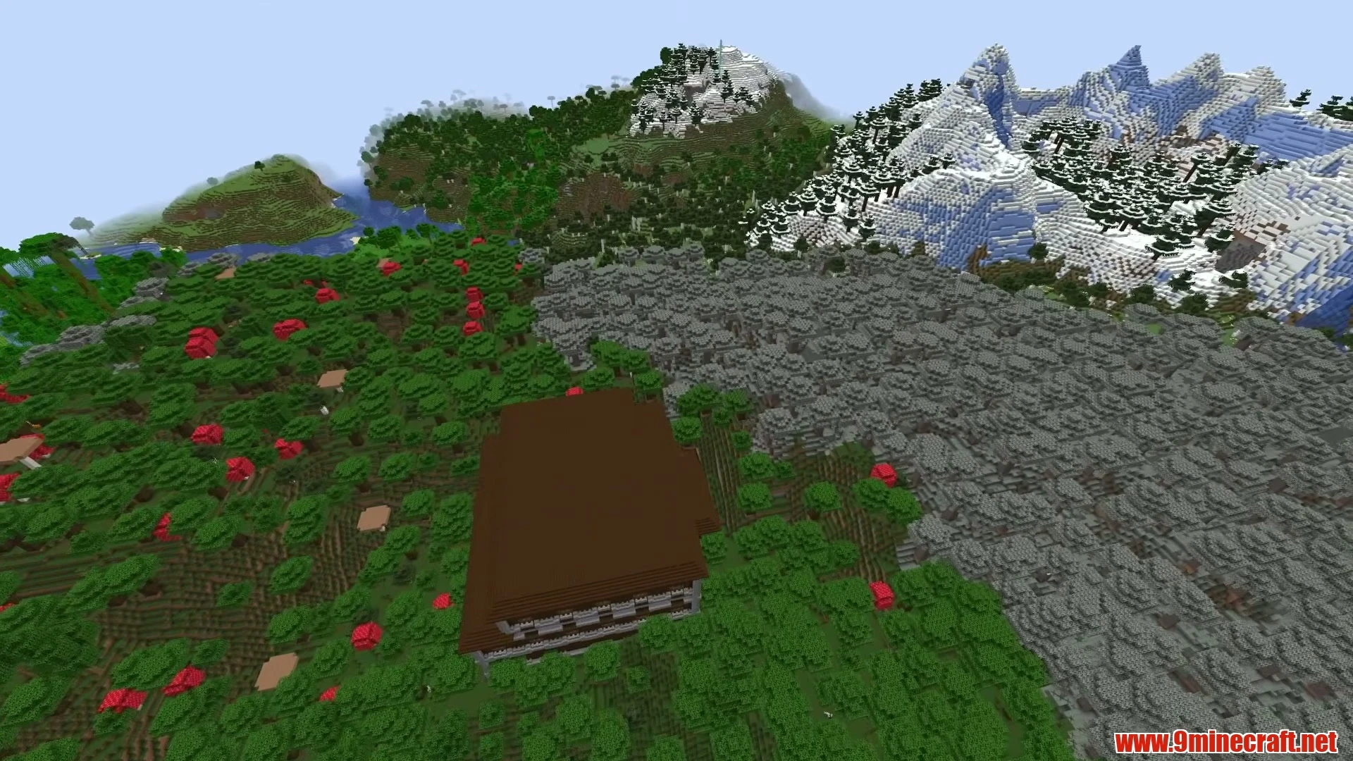 Sunken Dripstone Ravine Village & Dark Forest Mansion - Minecraft 26.3 Seed 1207728337338517597 View 1
