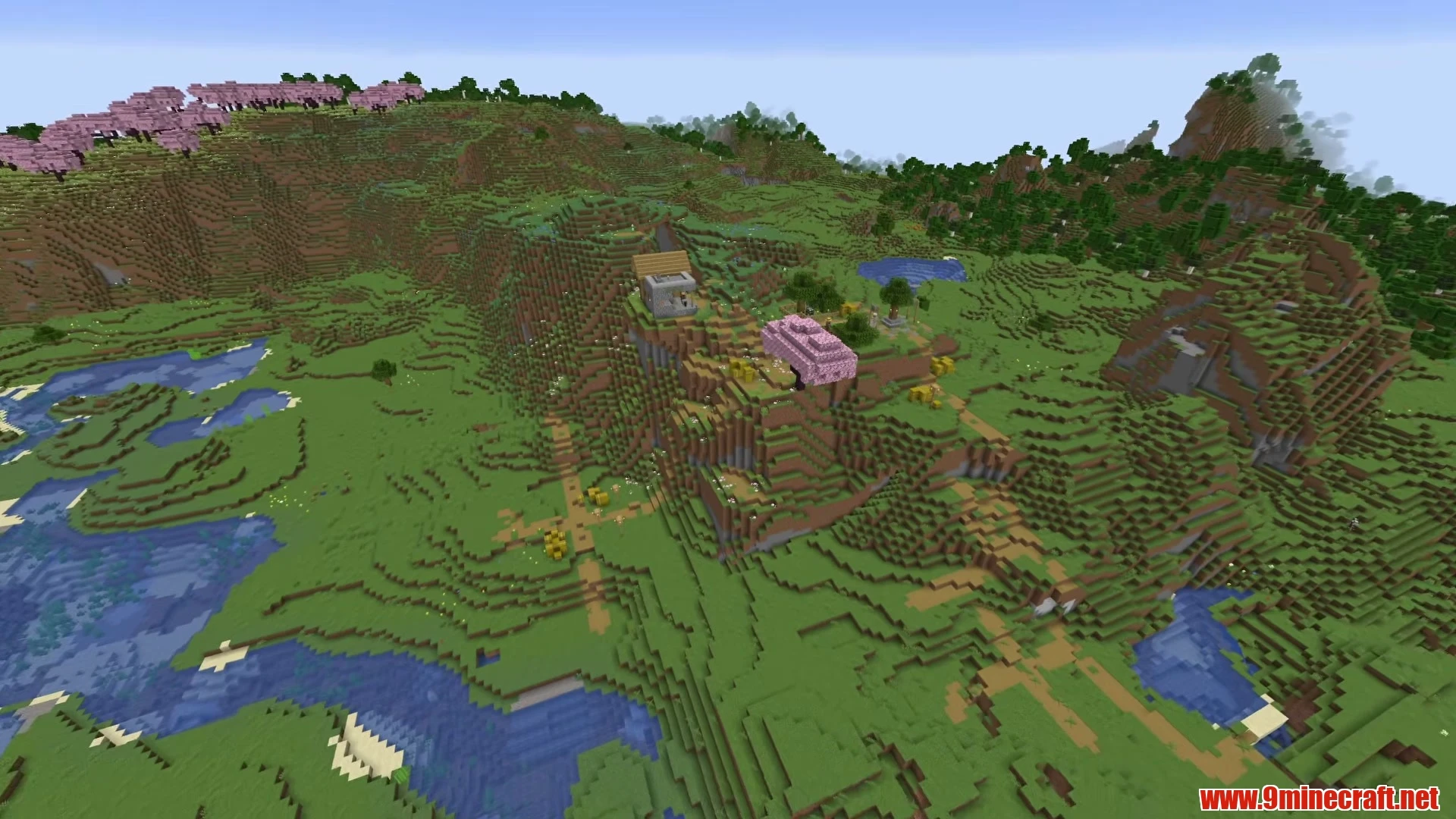 Classic Plains Village with Stocked Blacksmith - Minecraft 26.3 Seed 68384619925181656 View 1