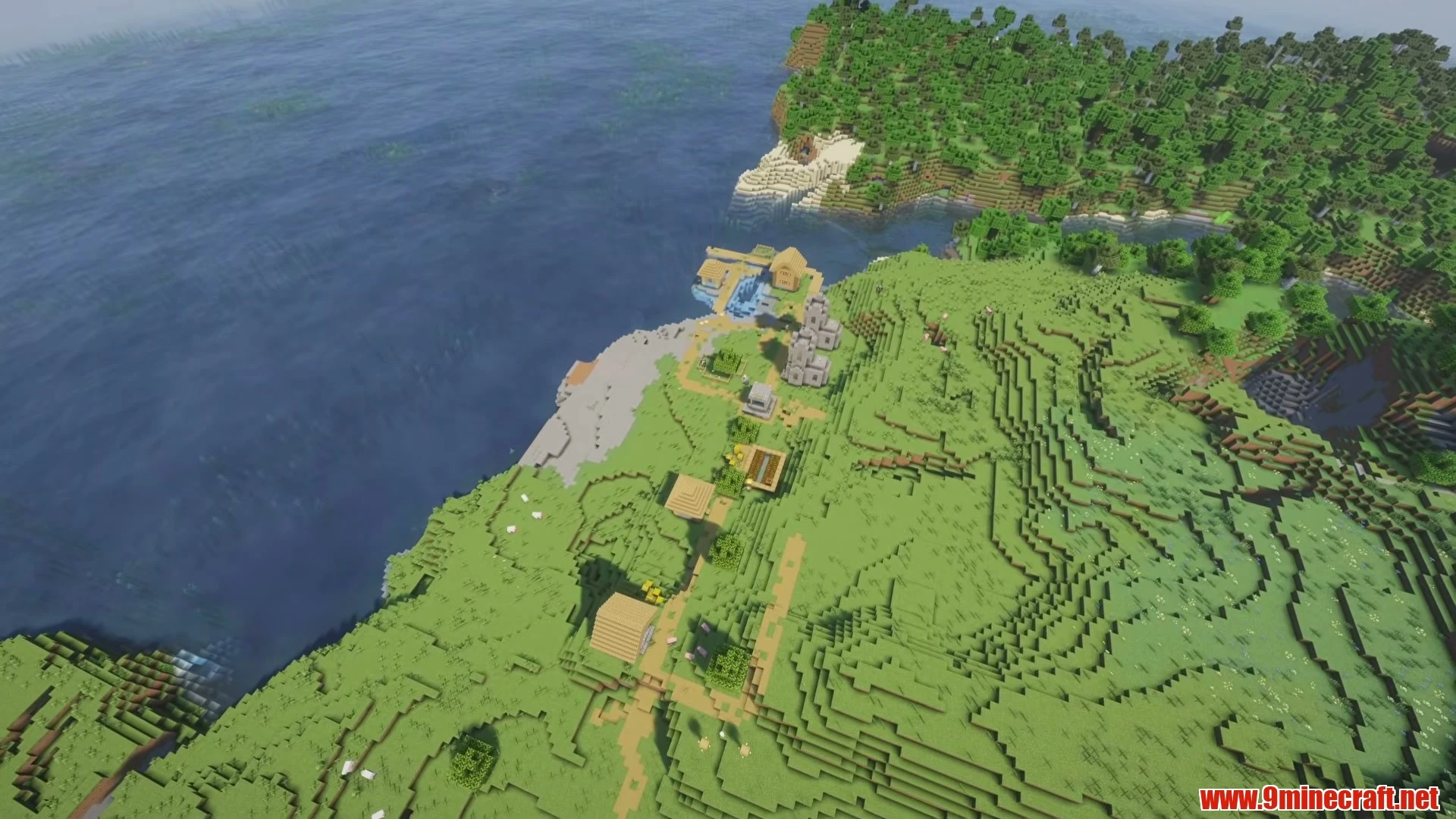 Forest Edge Blacksmith Village & Ravine Chasm - Minecraft 26.3 Seed 6820704240864528537 View 1