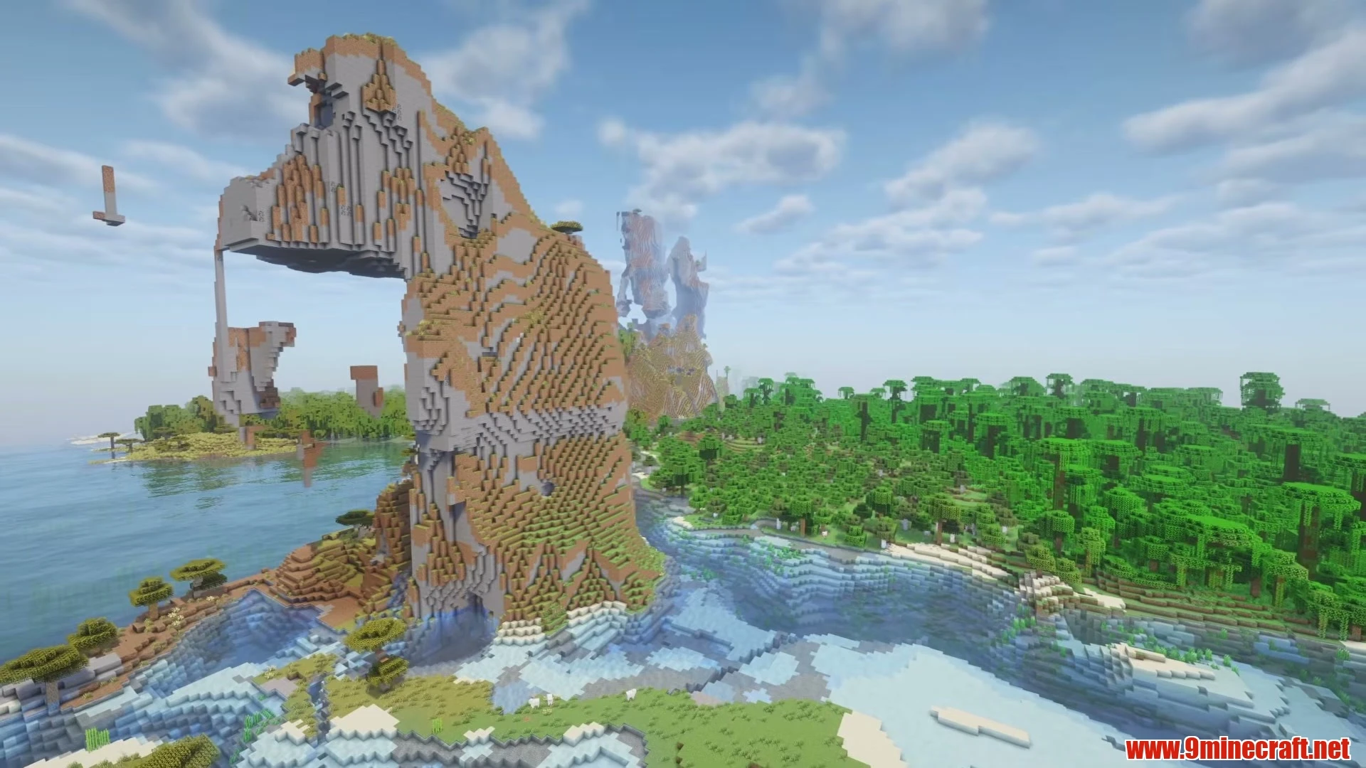 Sunlit Plains Frontier Village & Ruined Gateway - Minecraft 26.3 Seed 6139521637753463858 View 1