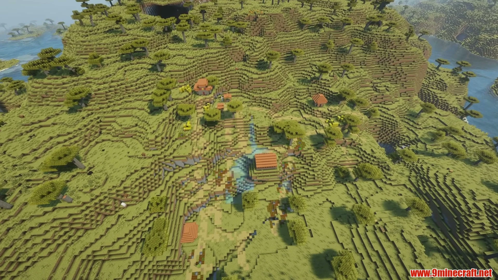 Desert Border Oasis Village & Temple Sands - Minecraft 26.3 Seed -2484134921847453949 View 3