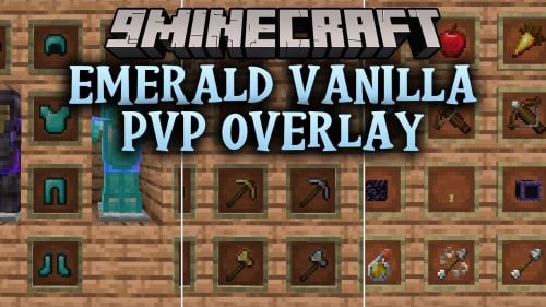 Emerald Vanilla PvP Overlay Resource Pack (1.21.11, 1.21.1)