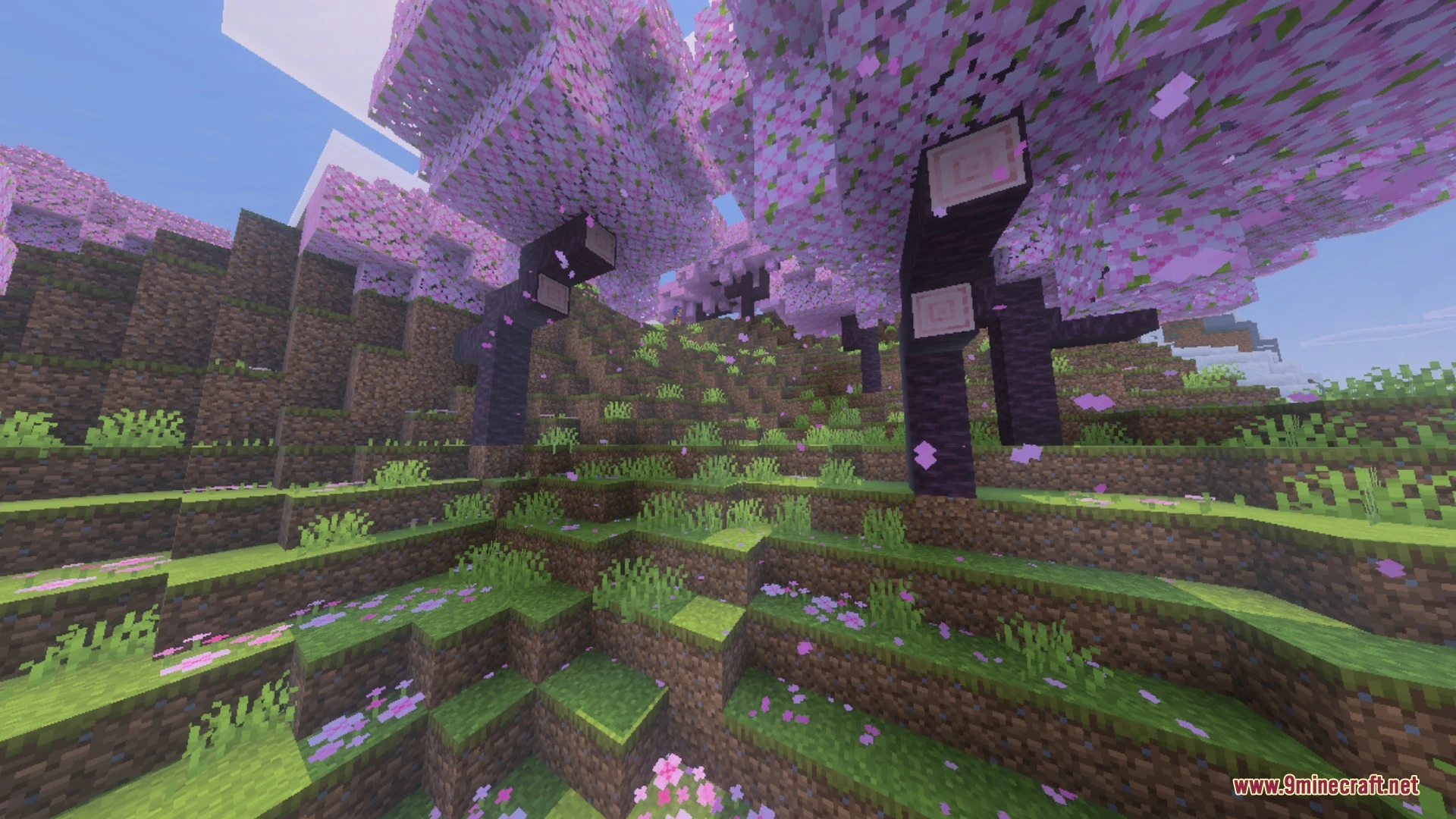 Better Falling Leaves Vanilla Shader (26.x, 1.21) – Leaves Settling on Ground Screenshot 6