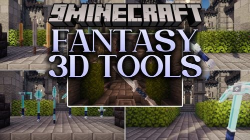 Fantasy 3D Tools Resource Pack (26.3, 1.21.1) – Epic Medieval RPG Weapons
