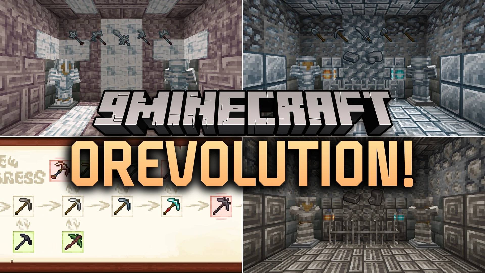 Orevolution Mod (1.21.1, 1.20.1) – Bridge Mining Tiers with Powerful New Alloys