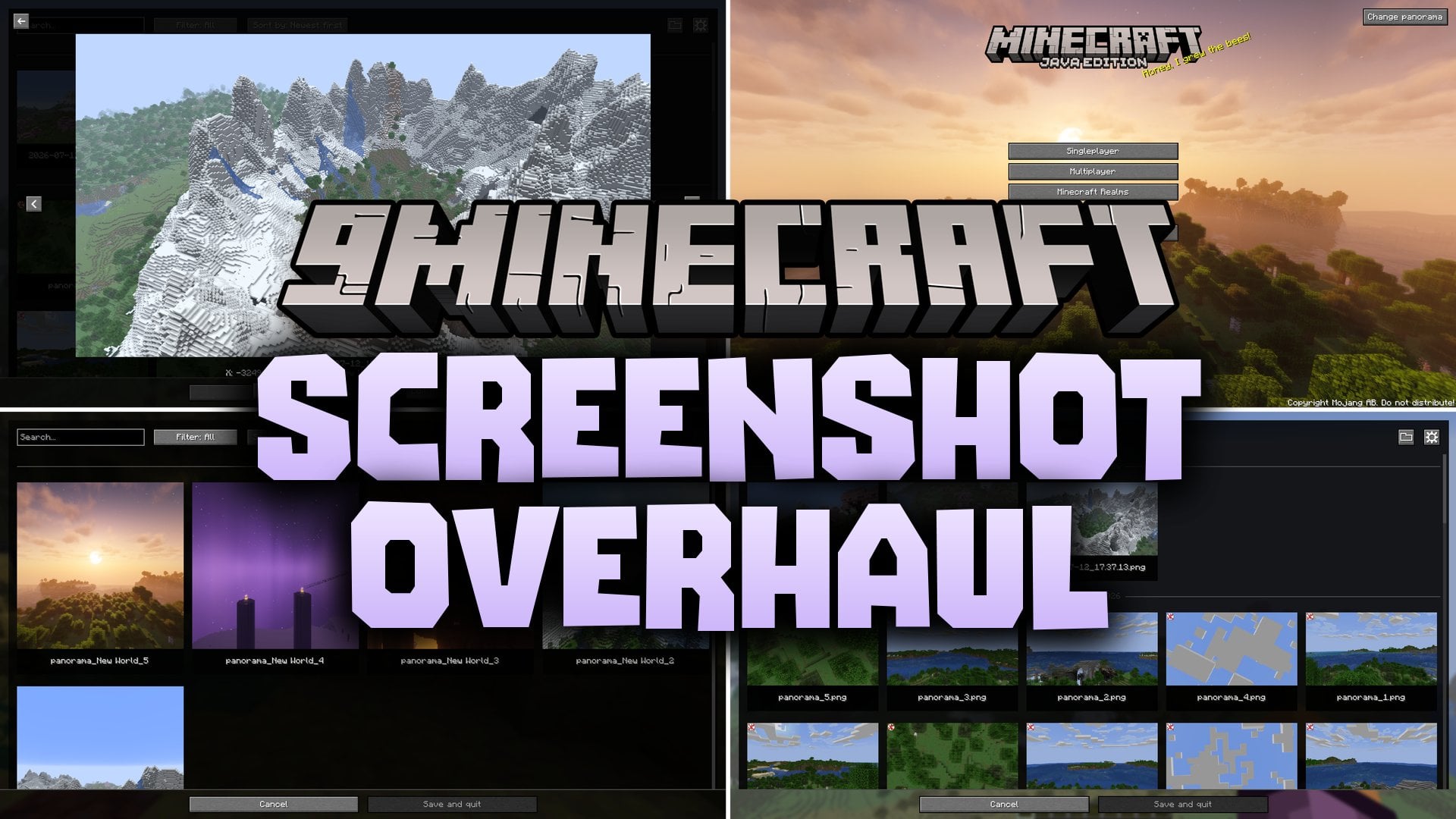 Screenshot Overhaul Mod (26.3, 26.1.2) – Browse Your Best World Memories