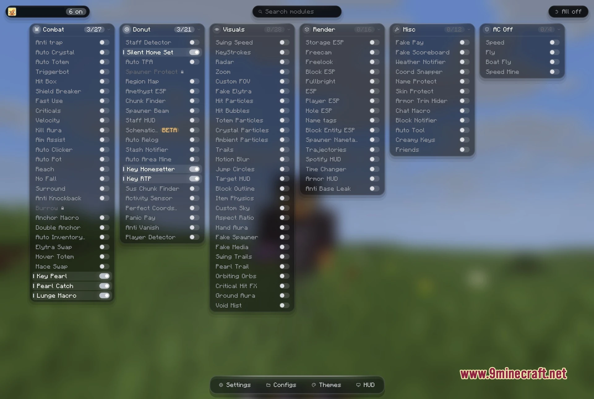 Nexon Client Mod (1.21.11) – Dominate Economy Servers and Crystal PvP — screenshot 1