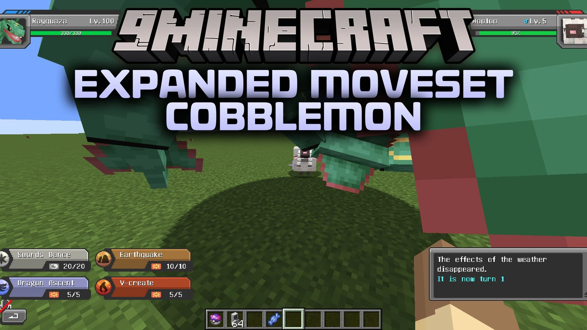 Expanded Moveset Cobblemon Resource Pack (1.20.1) – Unlock Max Level Attacks