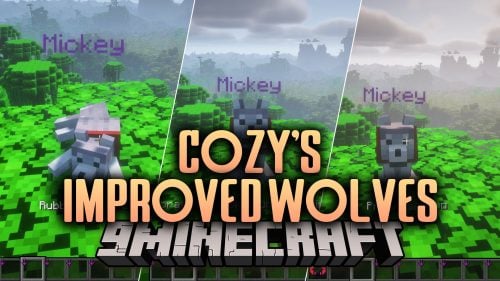 Cozy’s Improved Wolves Mod (26.3, 1.20.1) – Bond with Loyal Dogs That Never Die